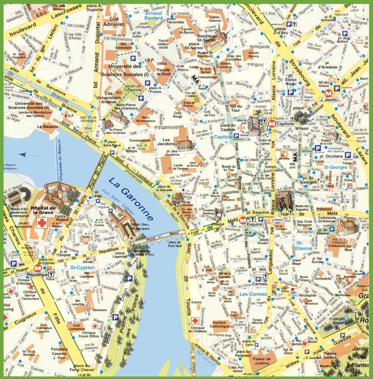 Toulouse staten karta