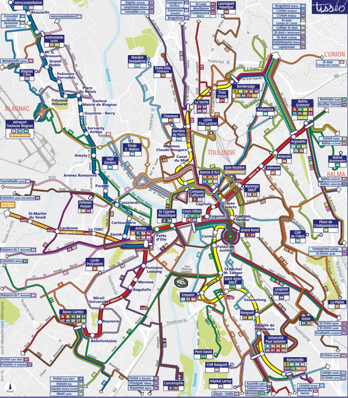 Toulouse transport karta