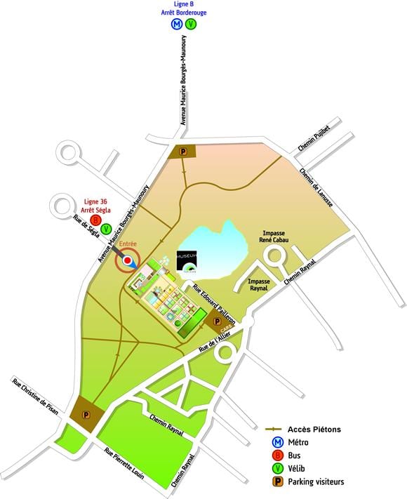 karta över Toulouse trädgård