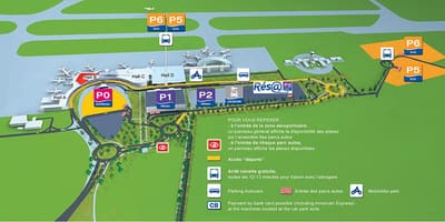 Toulouse airport terminal karta