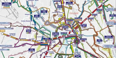 Toulouse buss rutt karta