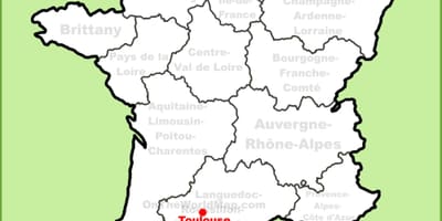 Toulouse på kartan