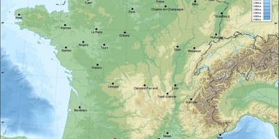 Geografisk karta över Toulouse