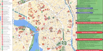 Karta över staden Toulouse
