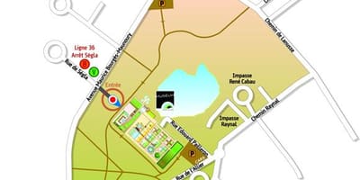Karta över Toulouse trädgård
