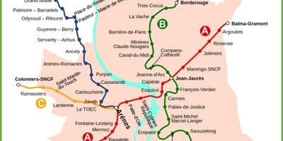 Toulouse underground karta