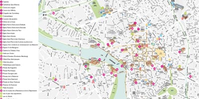 Toulouse turism karta